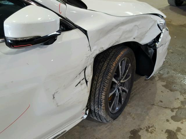 19UUB2F5XJA004290 - 2018 ACURA TLX TECH WHITE photo 9