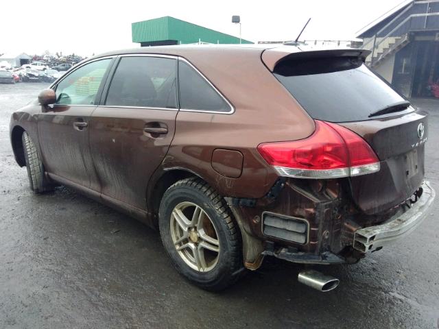 4T3BK3BB0AU040708 - 2010 TOYOTA VENZA BASE BROWN photo 3