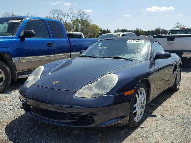 WP0CA298X4U620514 - 2004 PORSCHE BOXSTER BLUE photo 2