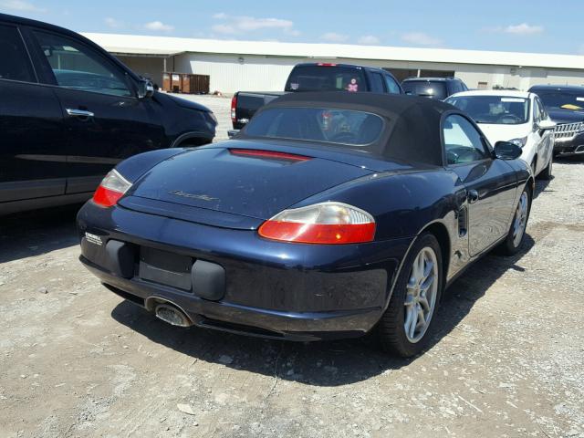 WP0CA298X4U620514 - 2004 PORSCHE BOXSTER BLUE photo 4