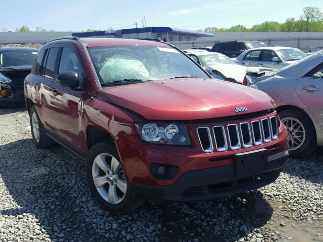 1C4NJDBB2ED880370 - 2014 JEEP COMPASS SP RED photo 1