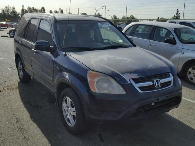 JHLRD78843C011863 - 2003 HONDA CR-V EX BLUE photo 1