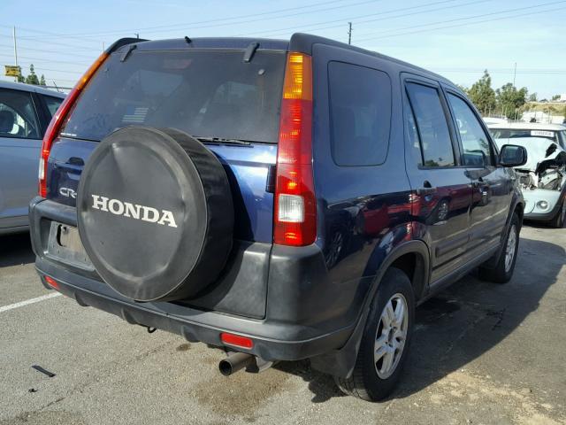 JHLRD78843C011863 - 2003 HONDA CR-V EX BLUE photo 4