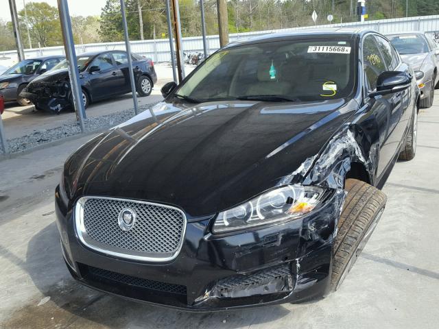 SAJWJ0EF3D8S84558 - 2013 JAGUAR XF BLACK photo 2