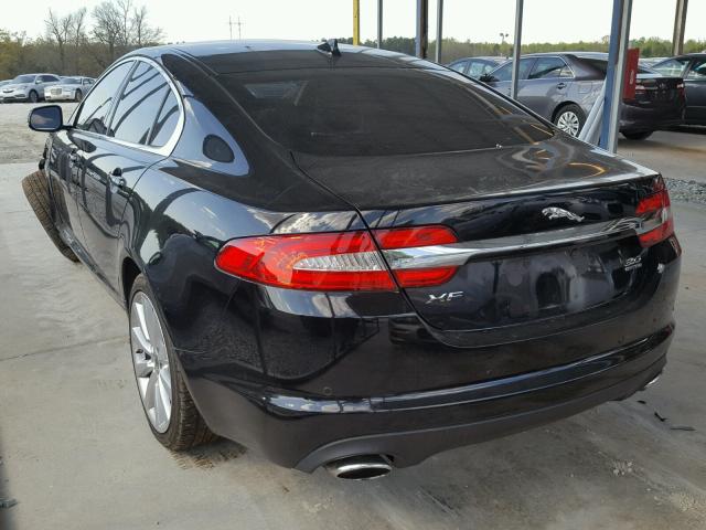 SAJWJ0EF3D8S84558 - 2013 JAGUAR XF BLACK photo 3