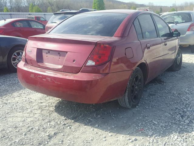 1G8AJ52F34Z170719 - 2004 SATURN ION LEVEL RED photo 4