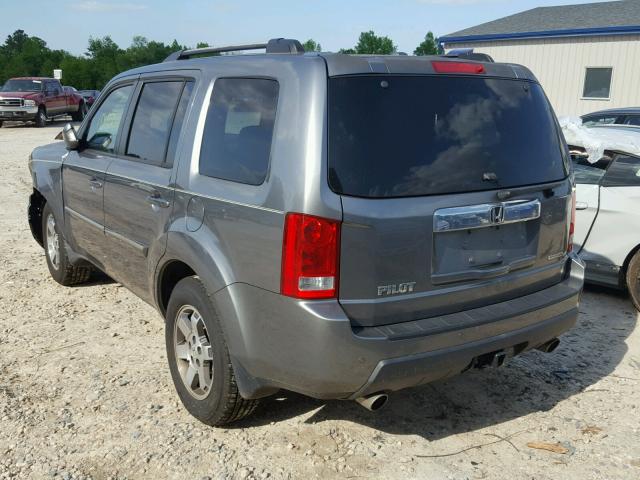 5FNYF389X9B005629 - 2009 HONDA PILOT TOUR GRAY photo 3