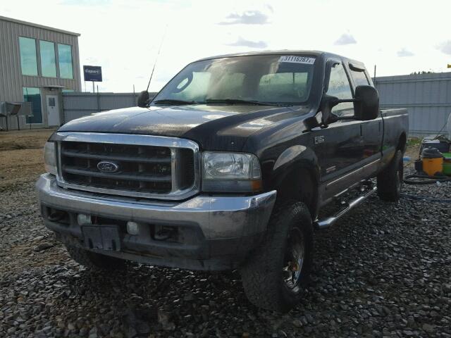 1FTSW31P03EB96629 - 2003 FORD F350 SRW S BLACK photo 2