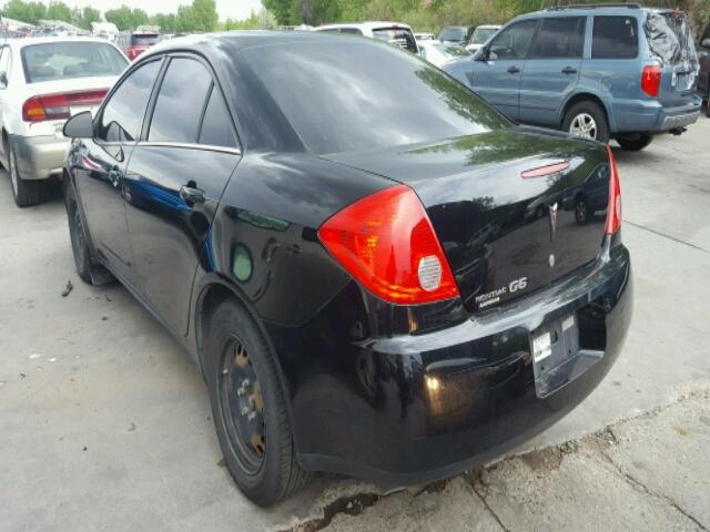 1G2ZF57B784123295 - 2008 PONTIAC G6 VALUE L BLACK photo 3