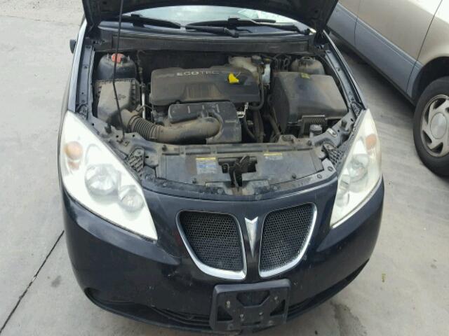 1G2ZF57B784123295 - 2008 PONTIAC G6 VALUE L BLACK photo 7