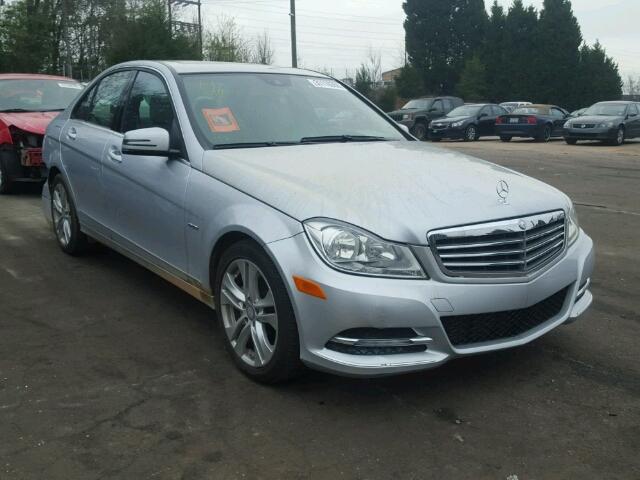 WDDGF4HB5CR226728 - 2012 MERCEDES-BENZ C 250 SILVER photo 1