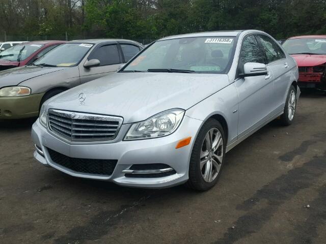 WDDGF4HB5CR226728 - 2012 MERCEDES-BENZ C 250 SILVER photo 2