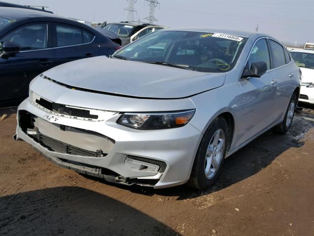 1G1ZB5ST1HF292071 - 2017 CHEVROLET MALIBU LS 银色 照片 2
