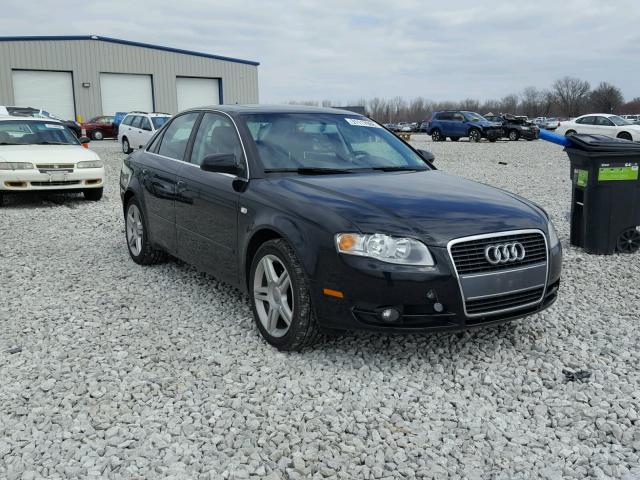 WAUAF78E27A019016 - 2007 AUDI A4 2 BLACK photo 1