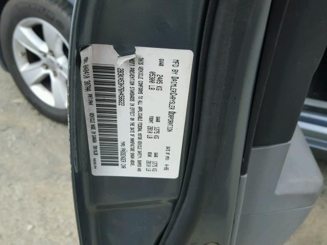 2B3KA53H76H456622 - 2006 DODGE CHARGER R/ GRAY photo 10