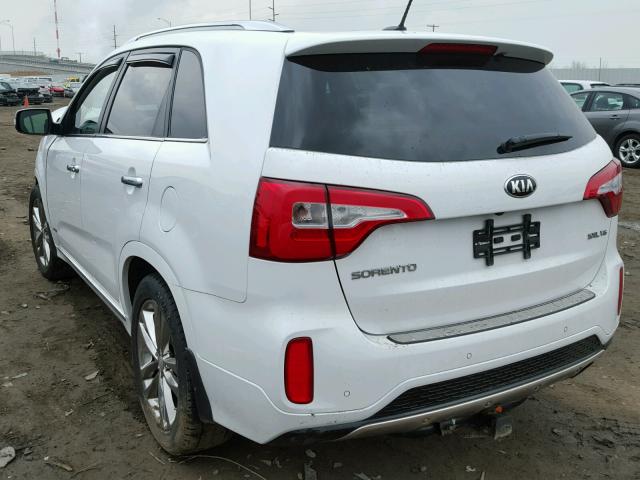 5XYKWDA71FG636441 - 2015 KIA SORENTO SX WHITE photo 3