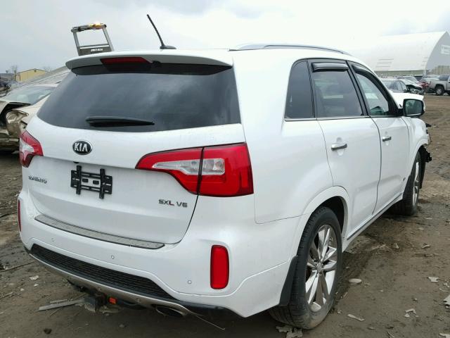 5XYKWDA71FG636441 - 2015 KIA SORENTO SX WHITE photo 4