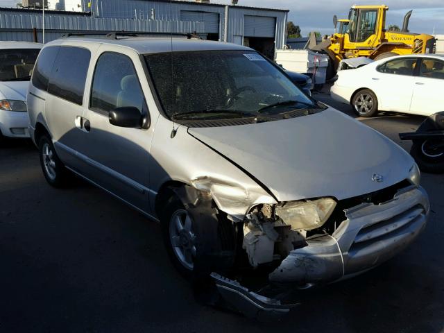 4N2ZN15T92D808843 - 2002 NISSAN QUEST GXE SILVER photo 1