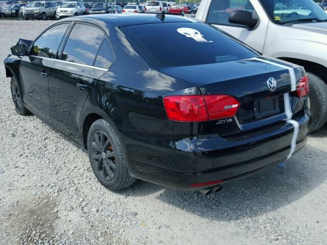 3VWD07AJ0EM390147 - 2014 VOLKSWAGEN JETTA SE 黑色 照片 3