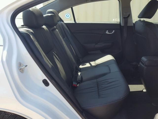 19XFB2F93FE058769 - 2015 HONDA CIVIC EXL WHITE photo 6