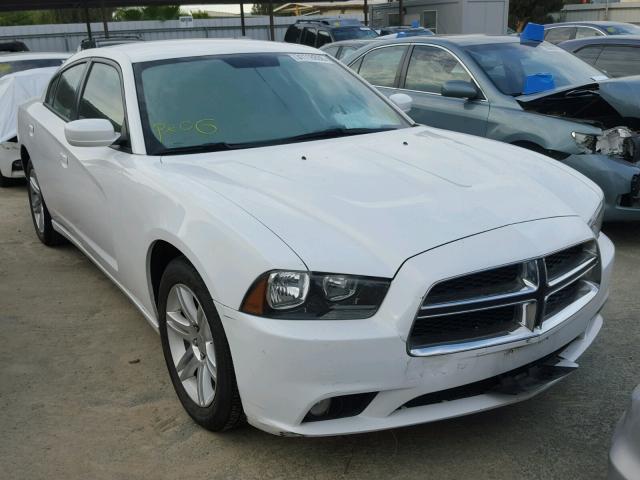 2B3CL3CG8BH503094 - 2011 DODGE CHARGER WHITE photo 1
