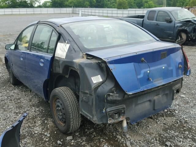 1G8AJ52FX5Z126685 - 2005 SATURN ION LEVEL BLUE photo 3