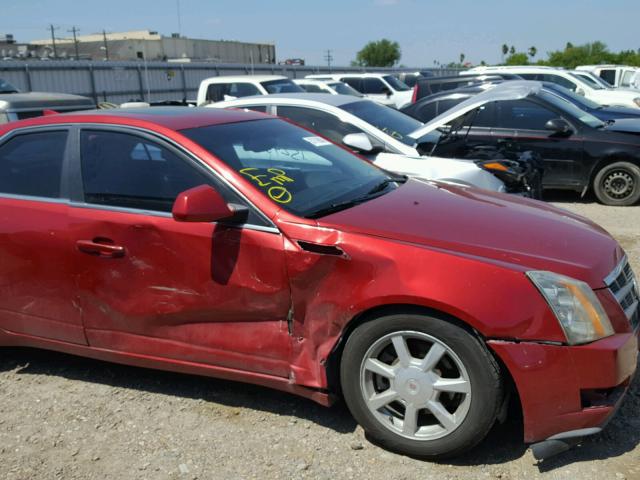 1G6DF577090168219 - 2009 CADILLAC CTS RED photo 9
