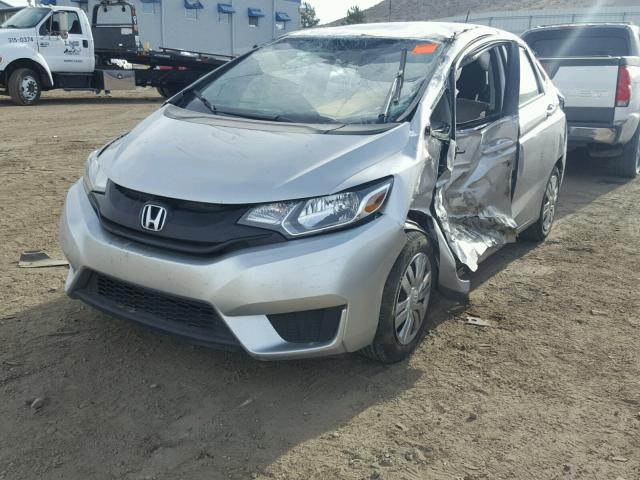 3HGGK5G51FM738856 - 2015 HONDA FIT LX SILVER photo 2