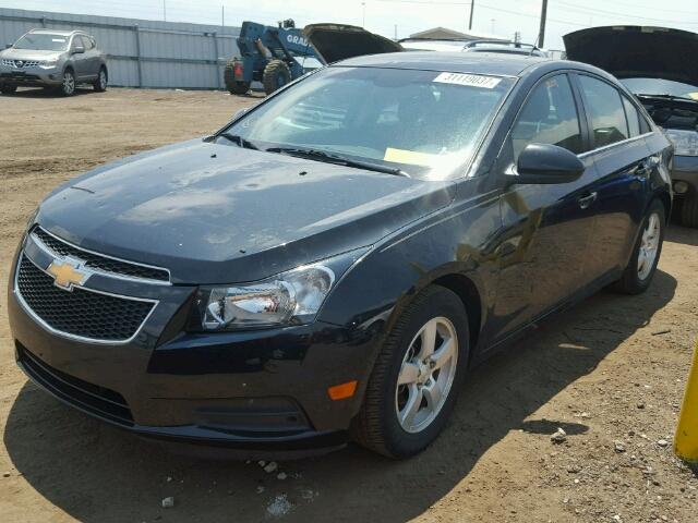 1G1PD5SB2E7230113 - 2014 CHEVROLET CRUZE BLACK photo 2