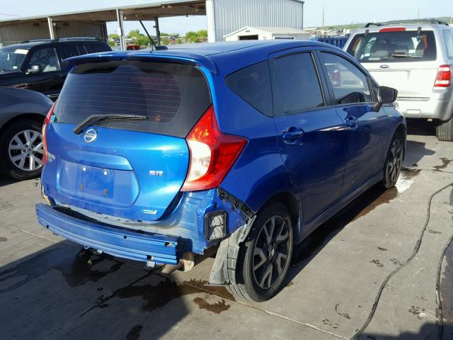 3N1CE2CP8GL400861 - 2016 NISSAN VERSA NOTE BLUE photo 4