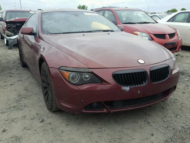 WBAEH73454B189015 - 2004 BMW 645 CI AUT BURGUNDY photo 1
