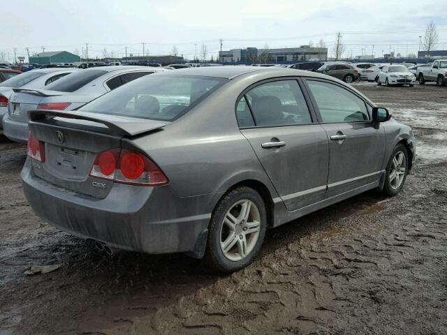 2HHFD56767H200898 - 2007 ACURA CSX PREMIU GRAY photo 4