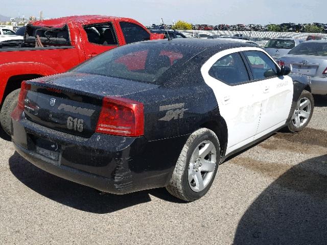 2B3KA43H98H299351 - 2008 DODGE CHARGER WHITE photo 4