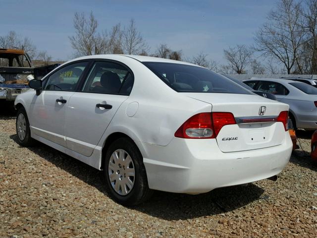 19XFA1F31BE022551 - 2011 HONDA CIVIC VP WHITE photo 3