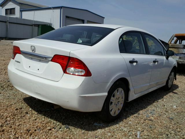 19XFA1F31BE022551 - 2011 HONDA CIVIC VP WHITE photo 4