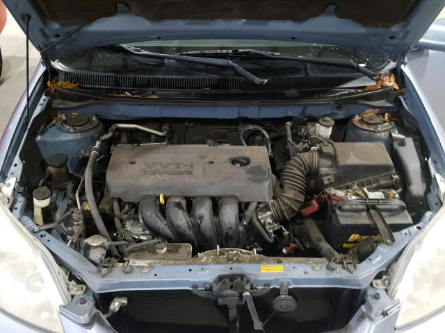 2T1KR32E48C696615 - 2008 TOYOTA COROLLA MA BLUE photo 7