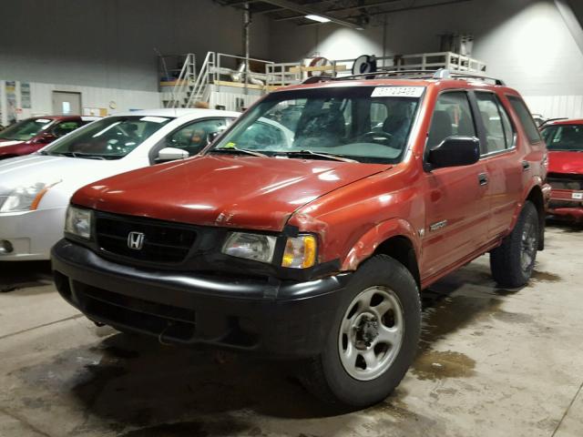 4S6DM58W8Y4420253 - 2000 HONDA PASSPORT E RED photo 2