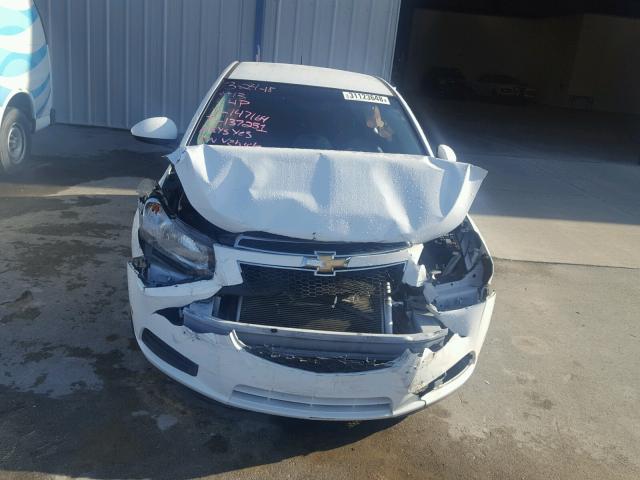 1G1PJ5SBXD7147164 - 2013 CHEVROLET CRUZE ECO WHITE photo 9