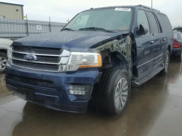 1FMJK1JT4GEF45883 - 2016 FORD EXPEDITION BLUE photo 2