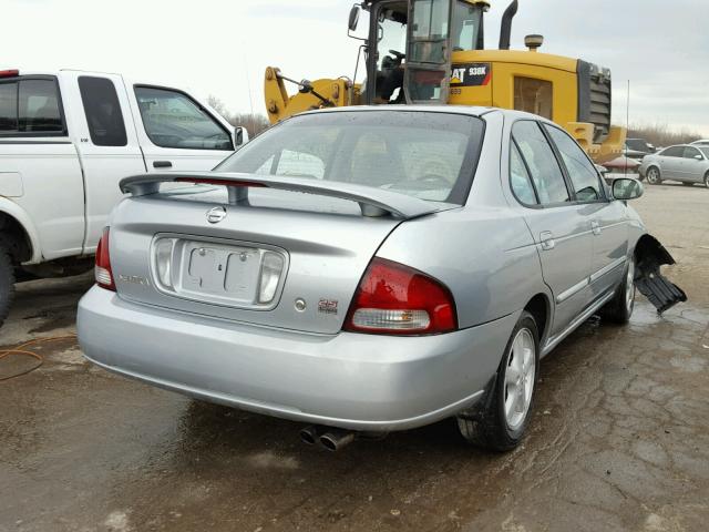 3N1AB51A43L731706 - 2003 NISSAN SENTRA SE- SILVER photo 4