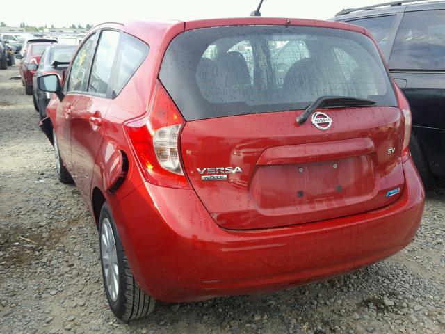 3N1CE2CP9FL374950 - 2015 NISSAN VERSA NOTE RED photo 3