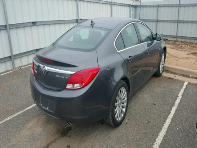 W04GX5GV6B1080274 - 2011 BUICK REGAL CXL GRAY photo 4