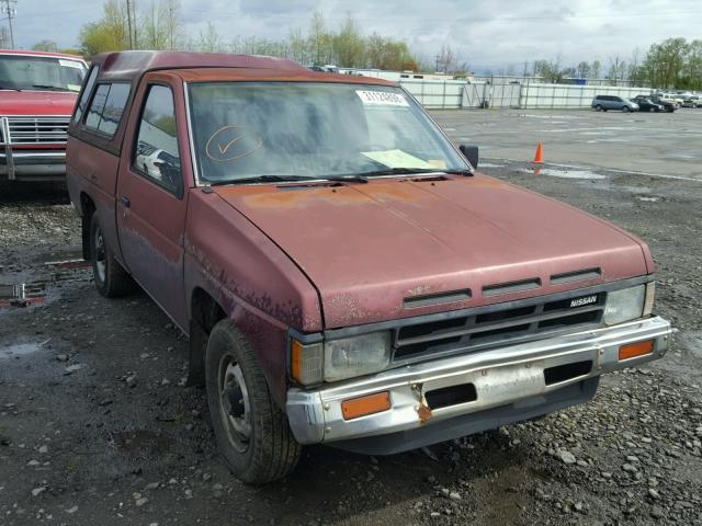 1N6ND11S1KC418792 - 1989 NISSAN D21 SHORT BURGUNDY photo 1