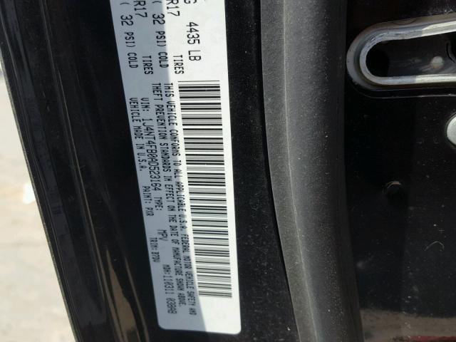 1J4NT4FB0AD523164 - 2010 JEEP COMPASS SP BLACK photo 10