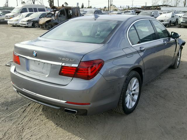 WBAYE4C57FD946789 - 2015 BMW 740 LI GRAY photo 4