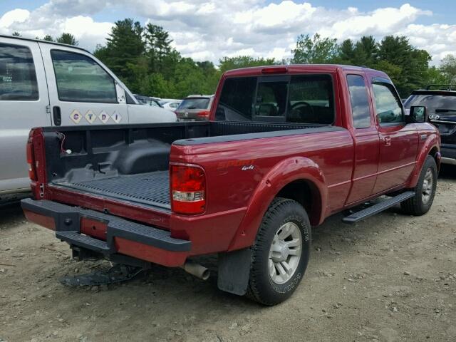 1FTLR4FE8APA21023 - 2010 FORD RANGER SUP RED photo 4