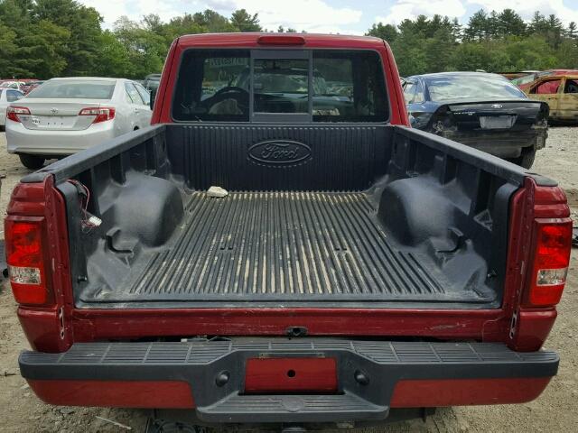 1FTLR4FE8APA21023 - 2010 FORD RANGER SUP RED photo 6