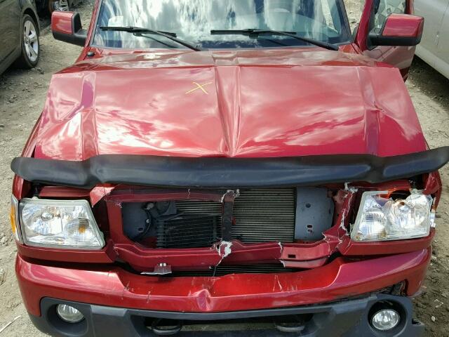 1FTLR4FE8APA21023 - 2010 FORD RANGER SUP RED photo 7