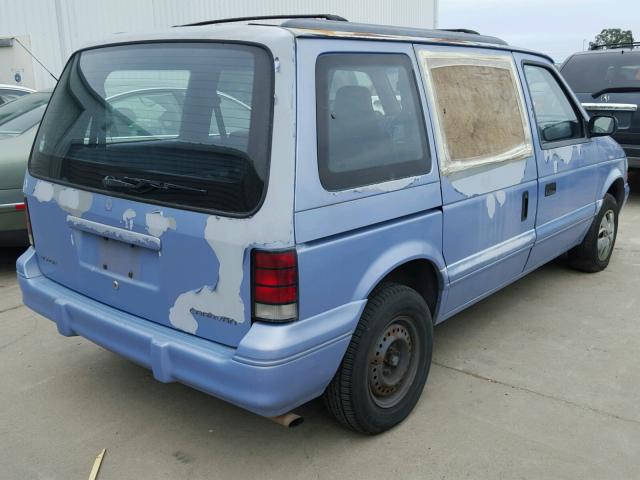 2B4GH2531RR670002 - 1994 DODGE CARAVAN BLUE photo 4