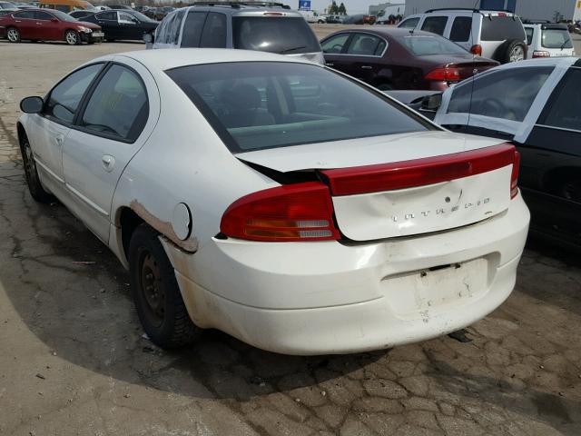 2B3HD46R6XH718941 - 1999 DODGE INTREPID WHITE photo 3